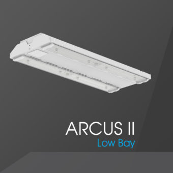 Introducing Arcus II: the LED low bay with emergency and sensor option